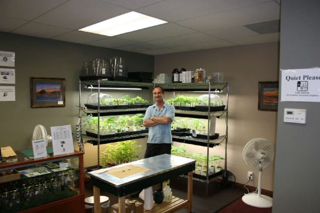 Charles Lynch in the Medical Cannabis Nursery
